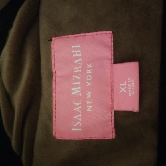 💲Isaac Miizrahi velvet puffer jacket dz. XL Brown - Picture 3 of 16